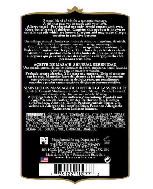 Kama Sutra Aromatics Oil Serenity